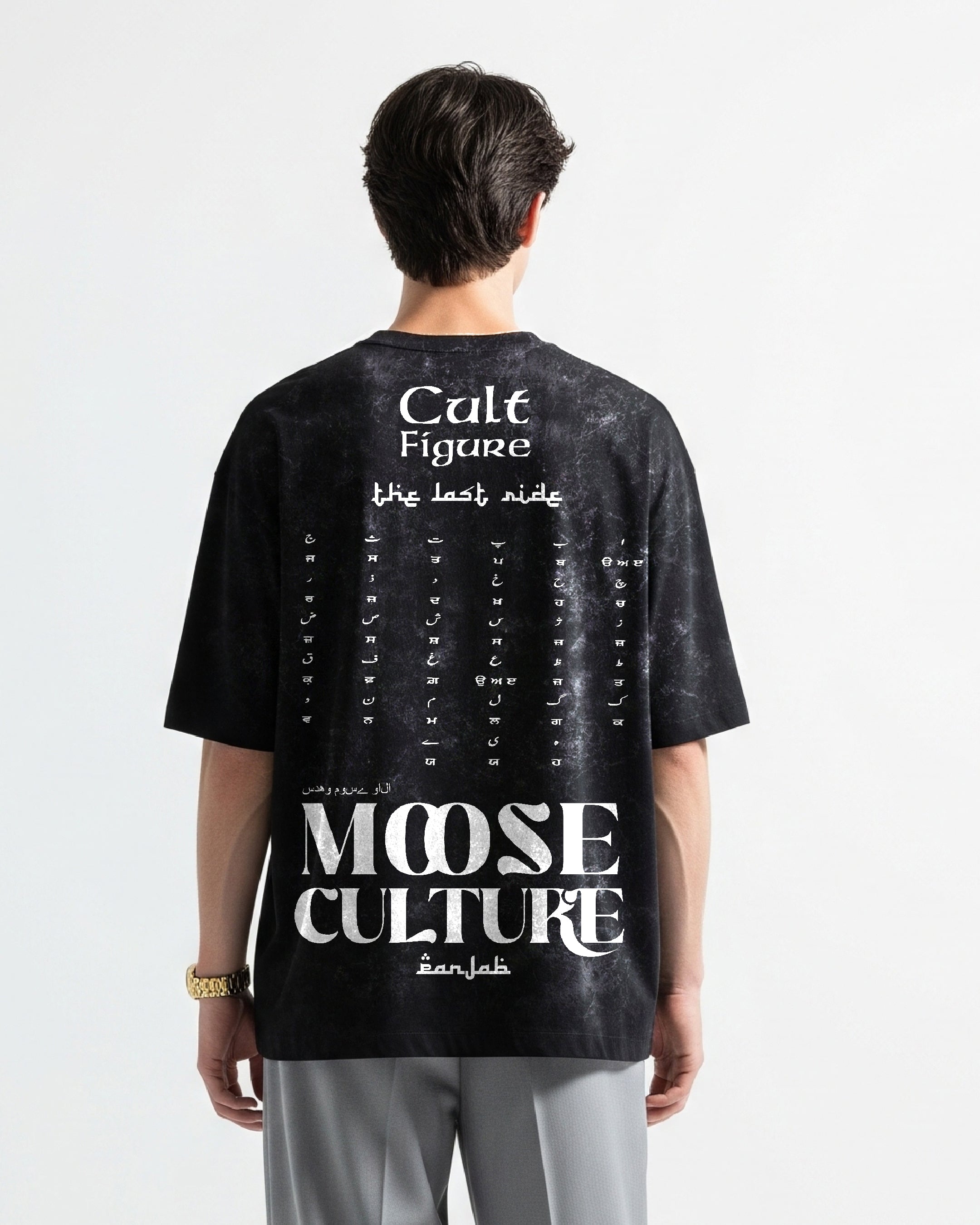 MOOSE CULTURE ACID WASH OVERSIZED T-SHIRT