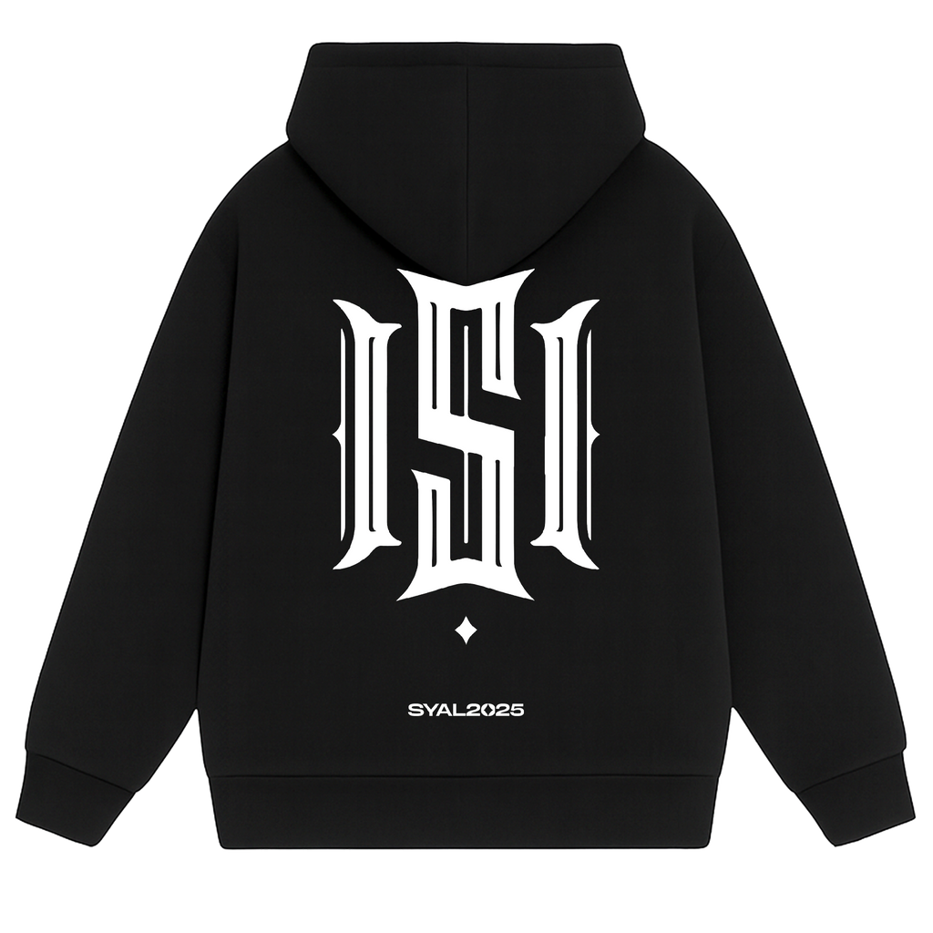 ESSENTIALS BLACK UNISEX HOODIE