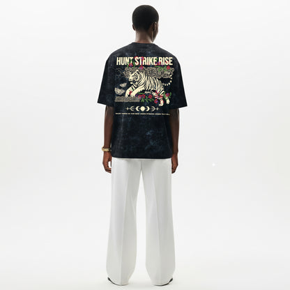 TIGER ACID WASH OVERSIZED T-SHIRT