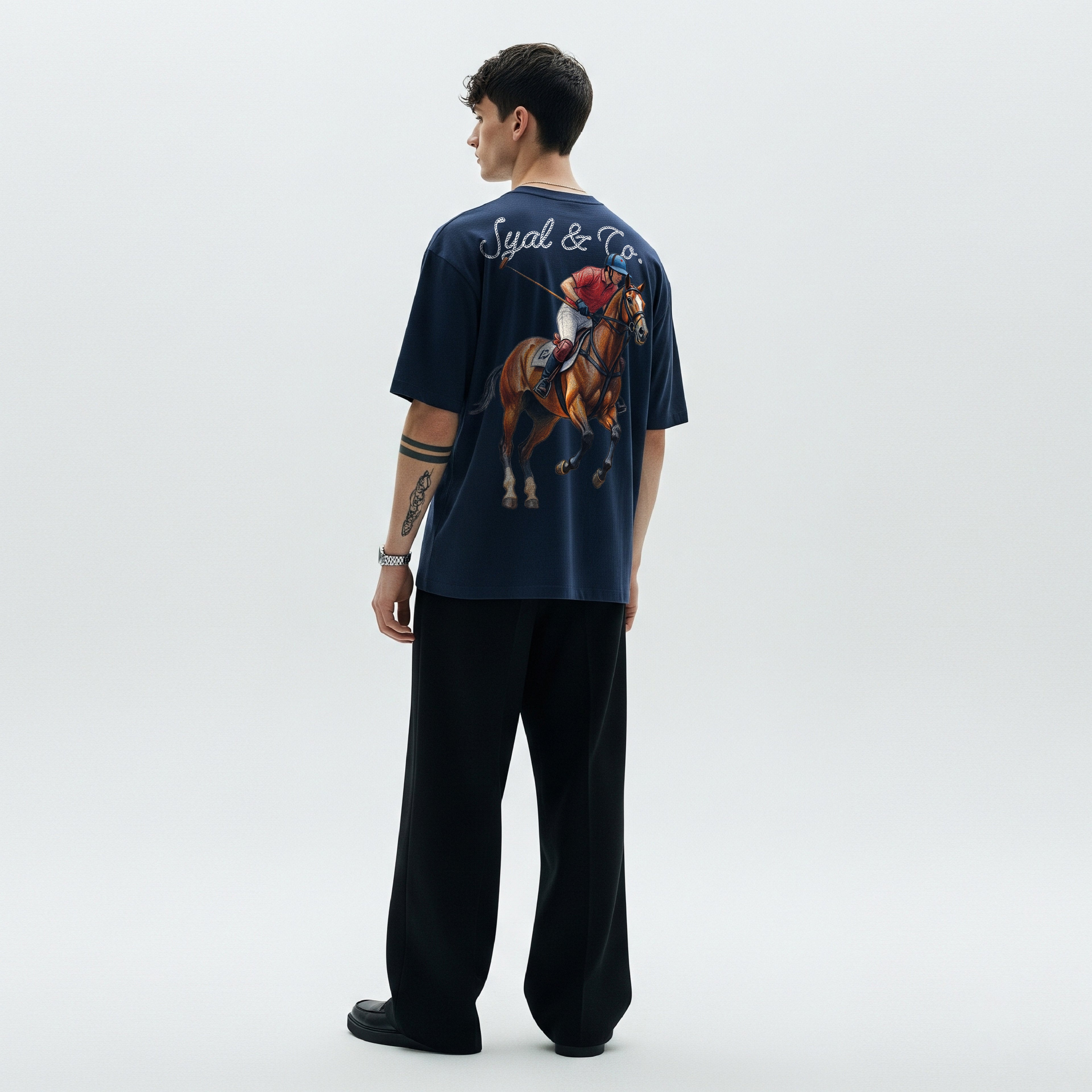 POLO NAVY BLUE OVERSIZED T-SHIRT