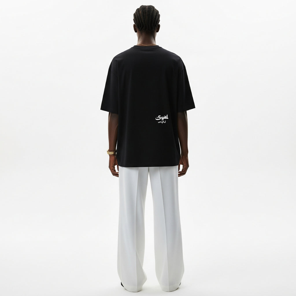 BASIC BLACK OVERSIZED T-SHIRT