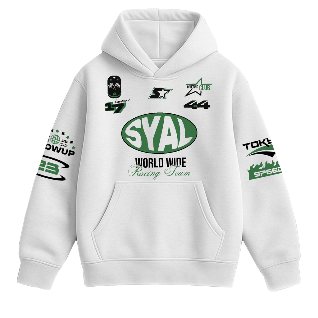 SYAL RACING WHITE HOODIE