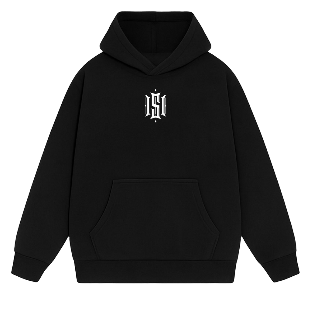 ESSENTIALS BLACK UNISEX HOODIE