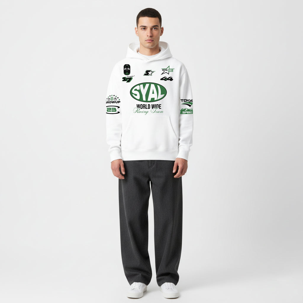 SYAL RACING WHITE HOODIE