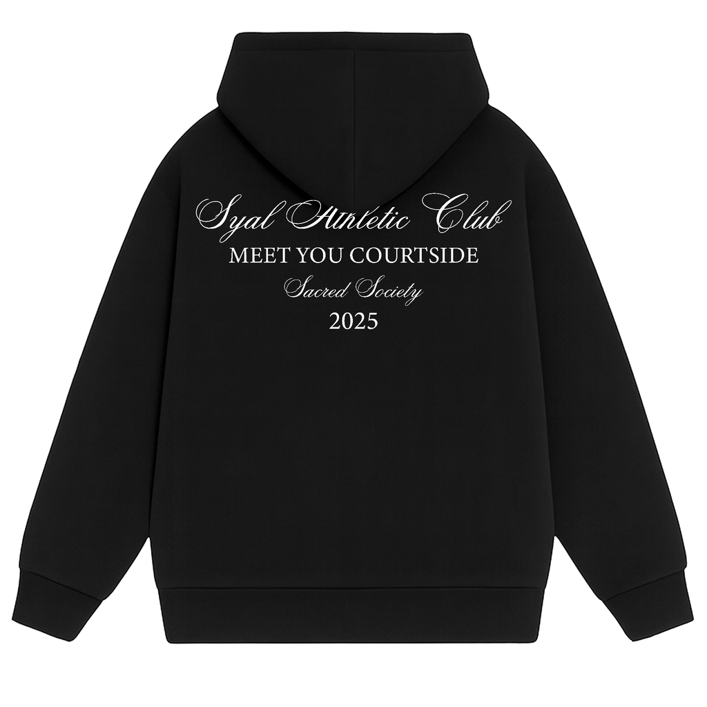 ATHLETIC CLUB BLACK HOODIE