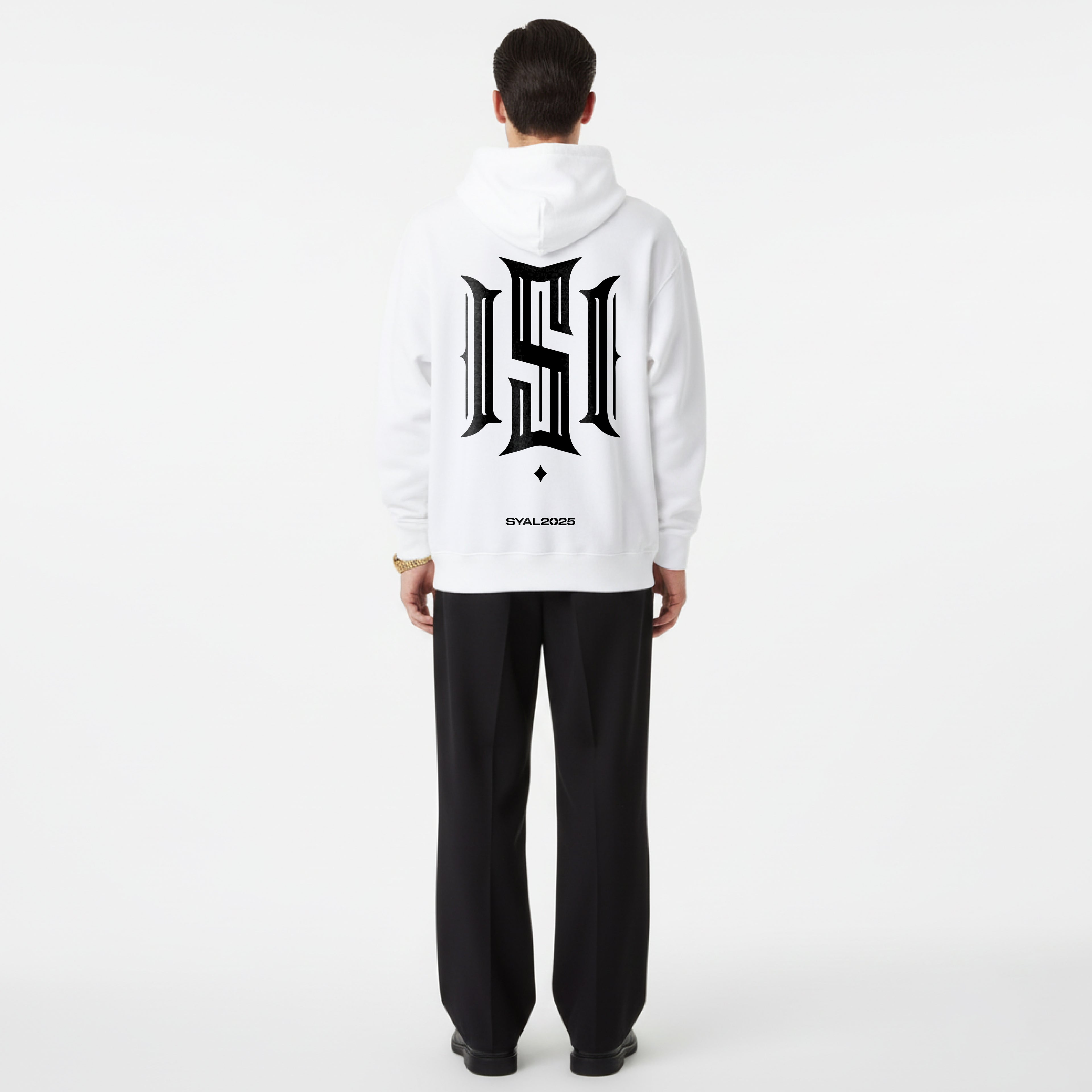 ESSENTIALS WHITE HOODIE