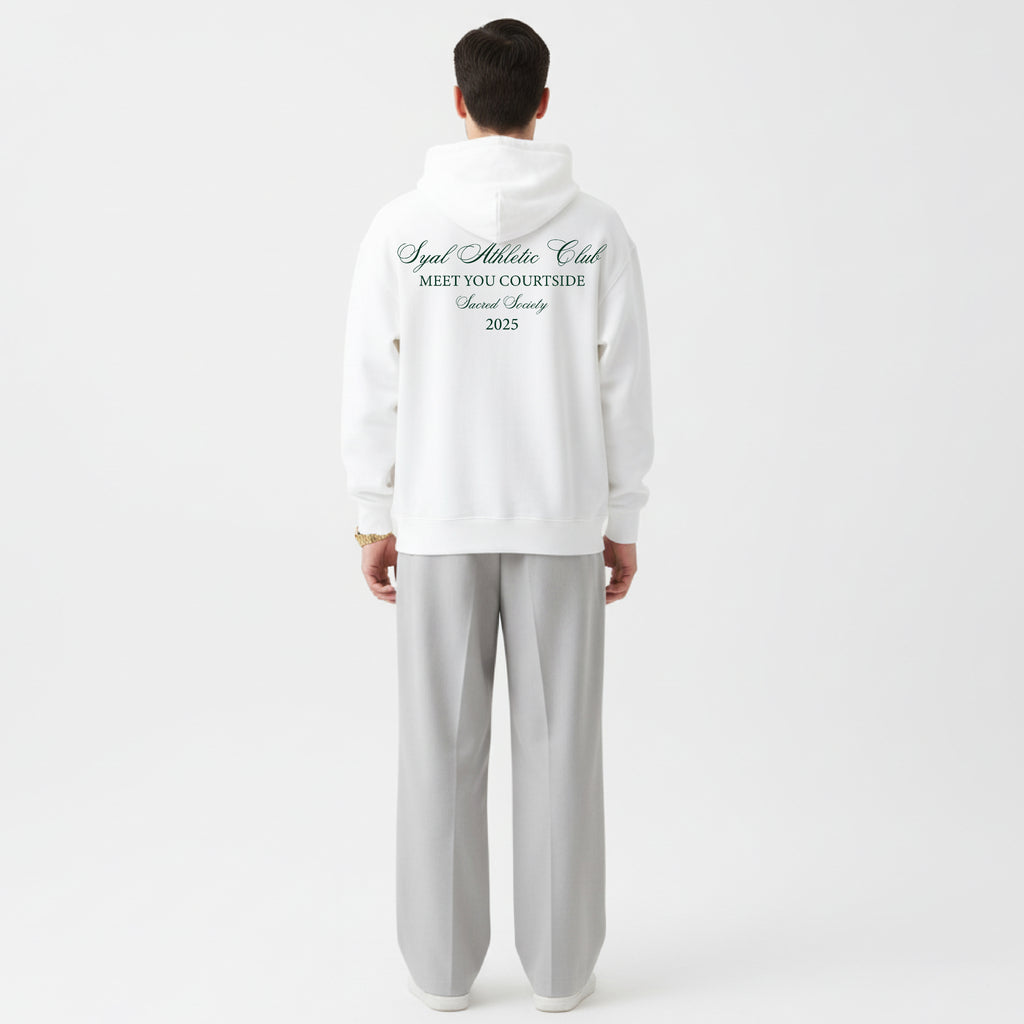 ATHLETIC CLUB WHITE HOODIE