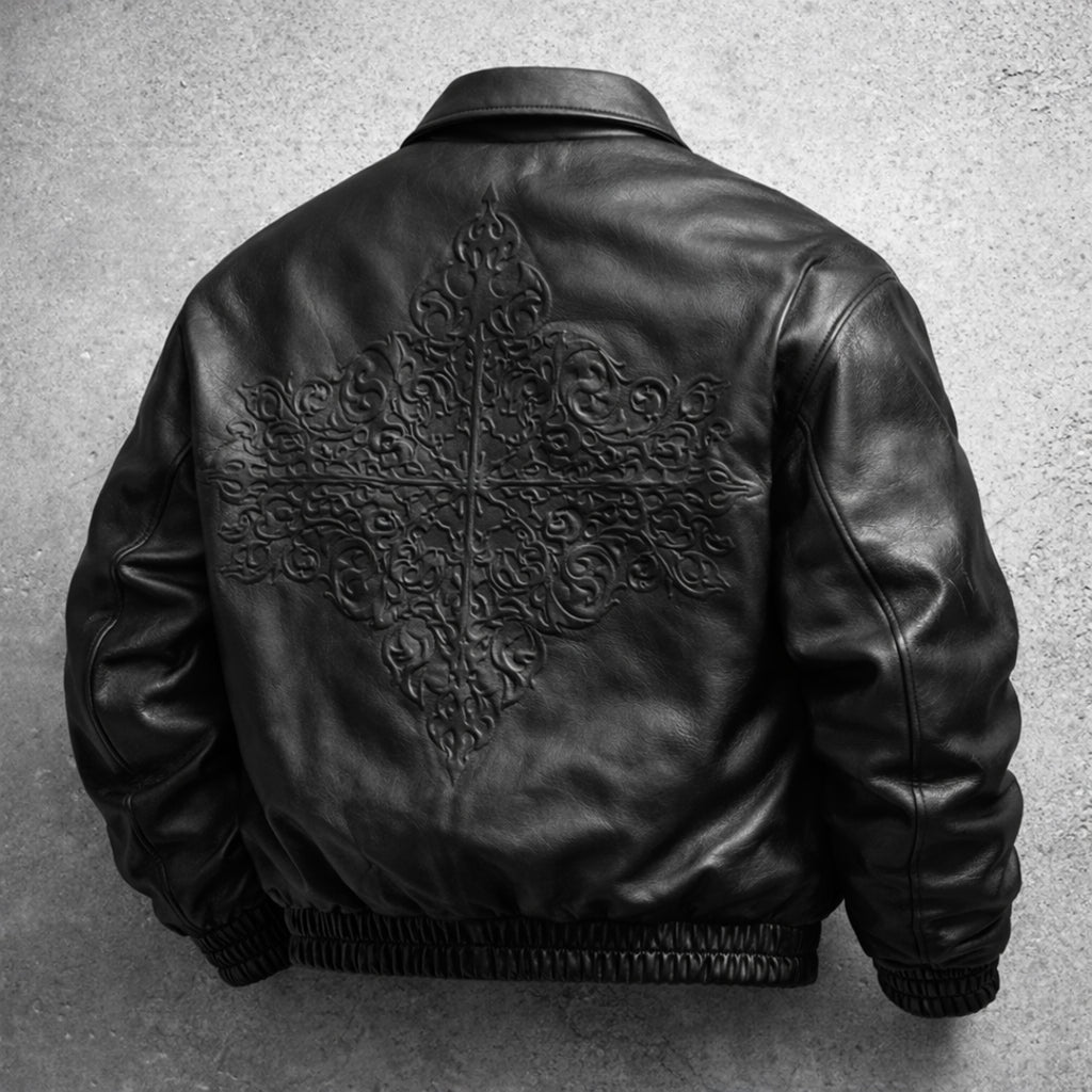 Black Reliquary Leather Jacket