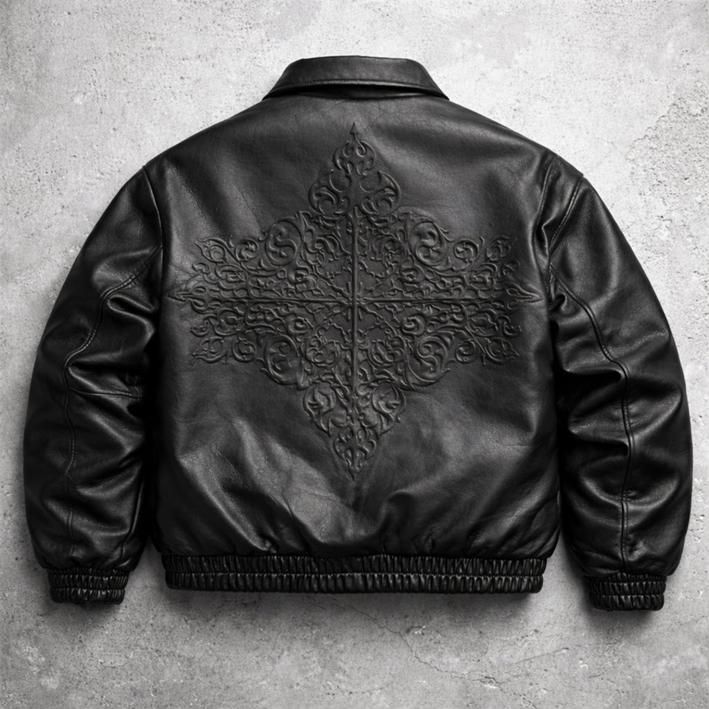 Black Reliquary Leather Jacket