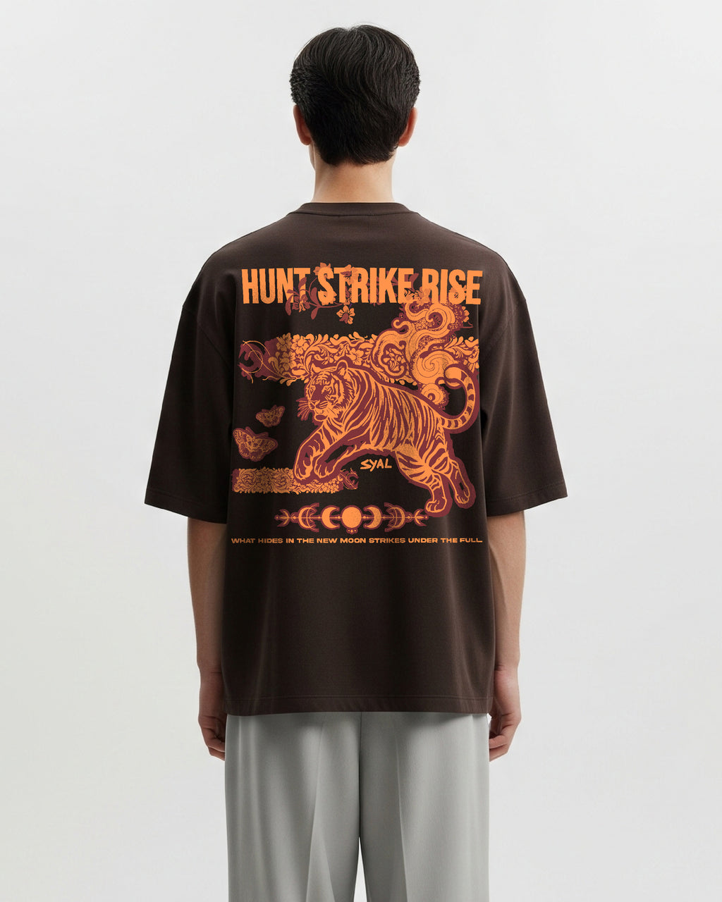TIGER BROWN OVERSIZED T-SHIRT