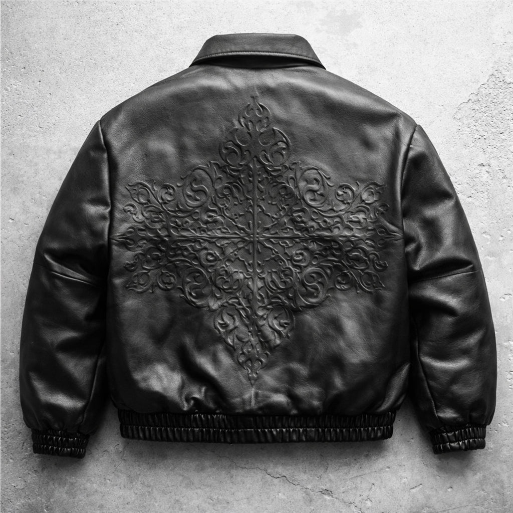 Black Reliquary Leather Jacket