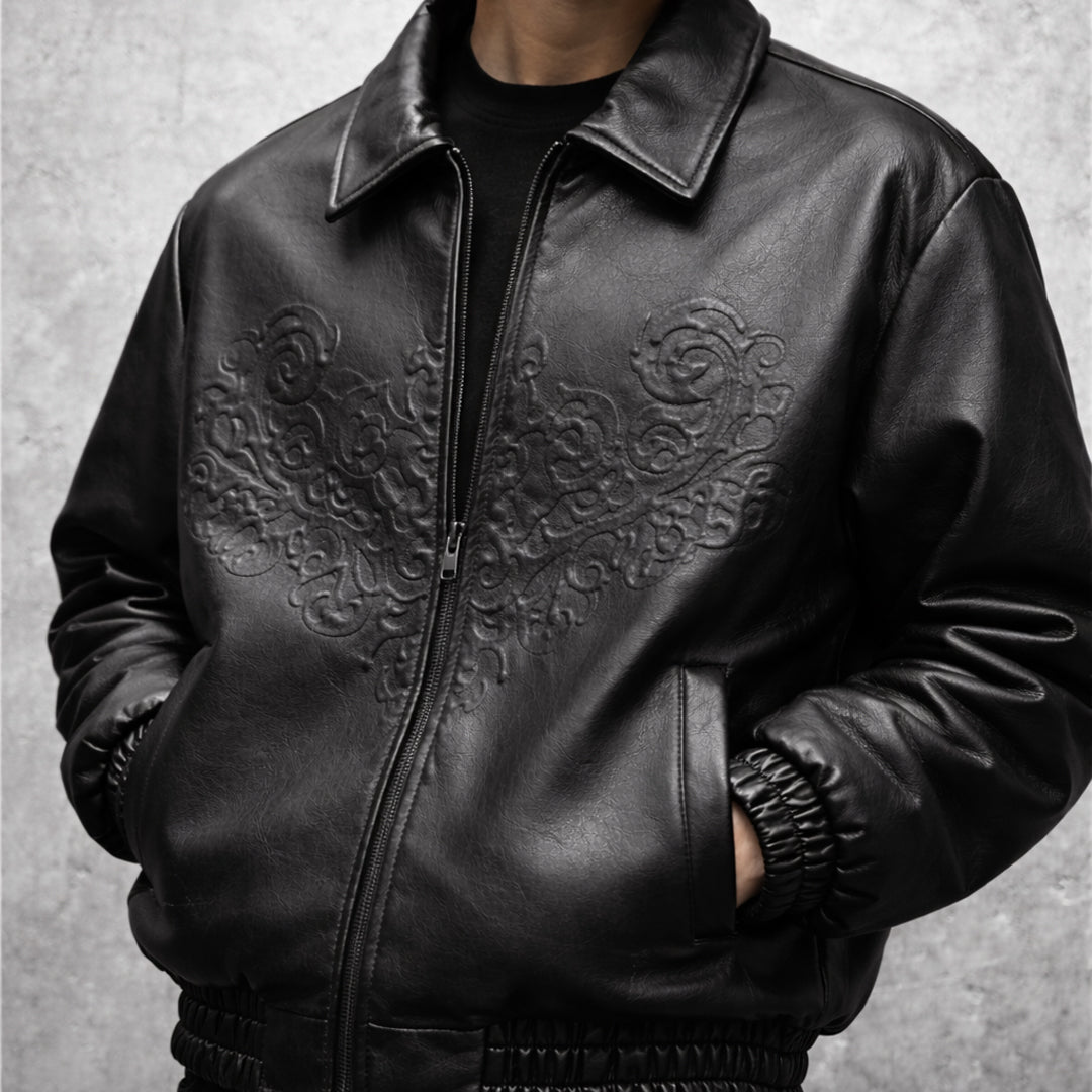Black Reliquary Leather Jacket