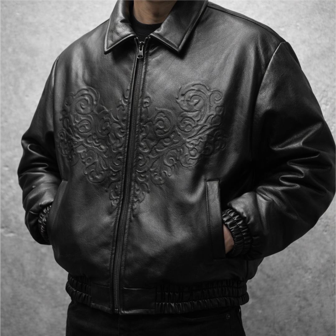 Black Reliquary Leather Jacket