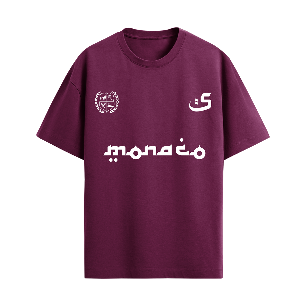 ATHLETIC CLUB MAROON OVERSIZED T-SHIRT