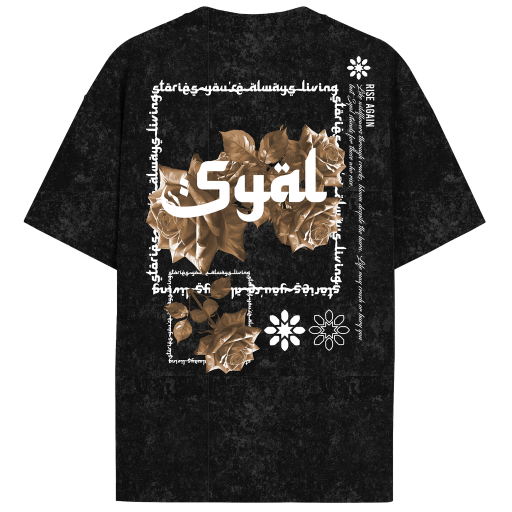 ROOTS ACID WASH OVERSIZED T-SHIRT