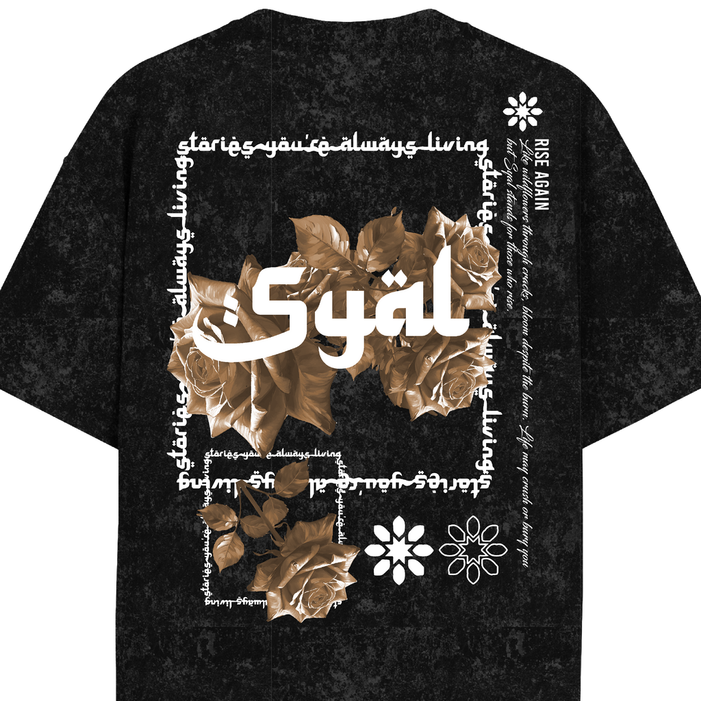 ROOTS ACID WASH OVERSIZED T-SHIRT