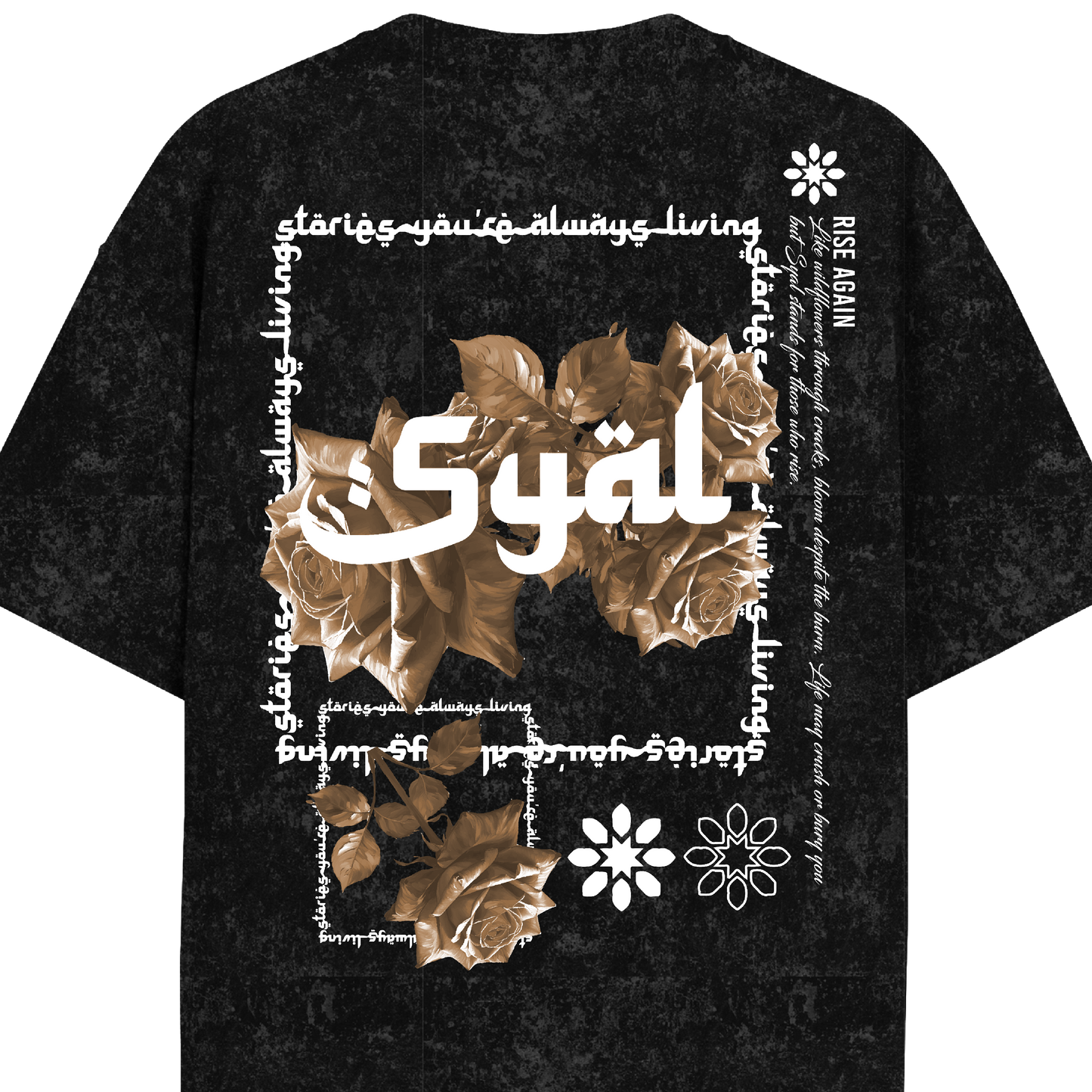 ROOTS ACID WASH OVERSIZED T-SHIRT
