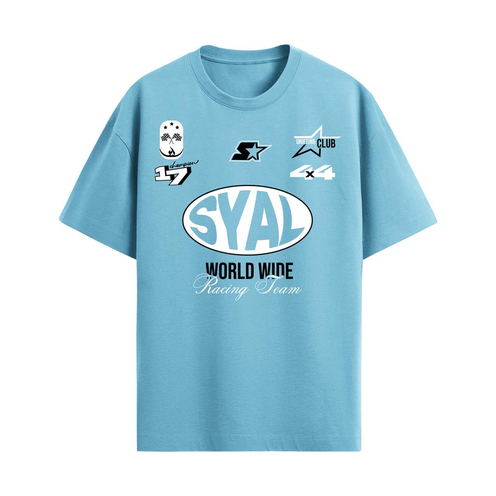 SYAL RACING BLUE OVERSIZED T-SHIRT