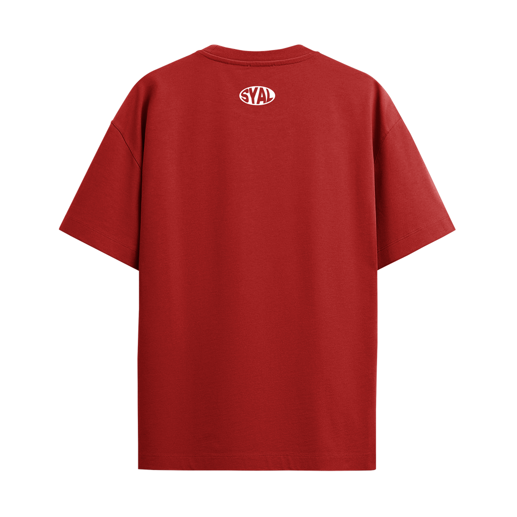 SYAL RACING RED OVERSIZED T-SHIRT