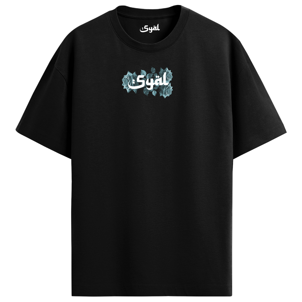 ROOTS BLACK OVERSIZED T-SHIRT