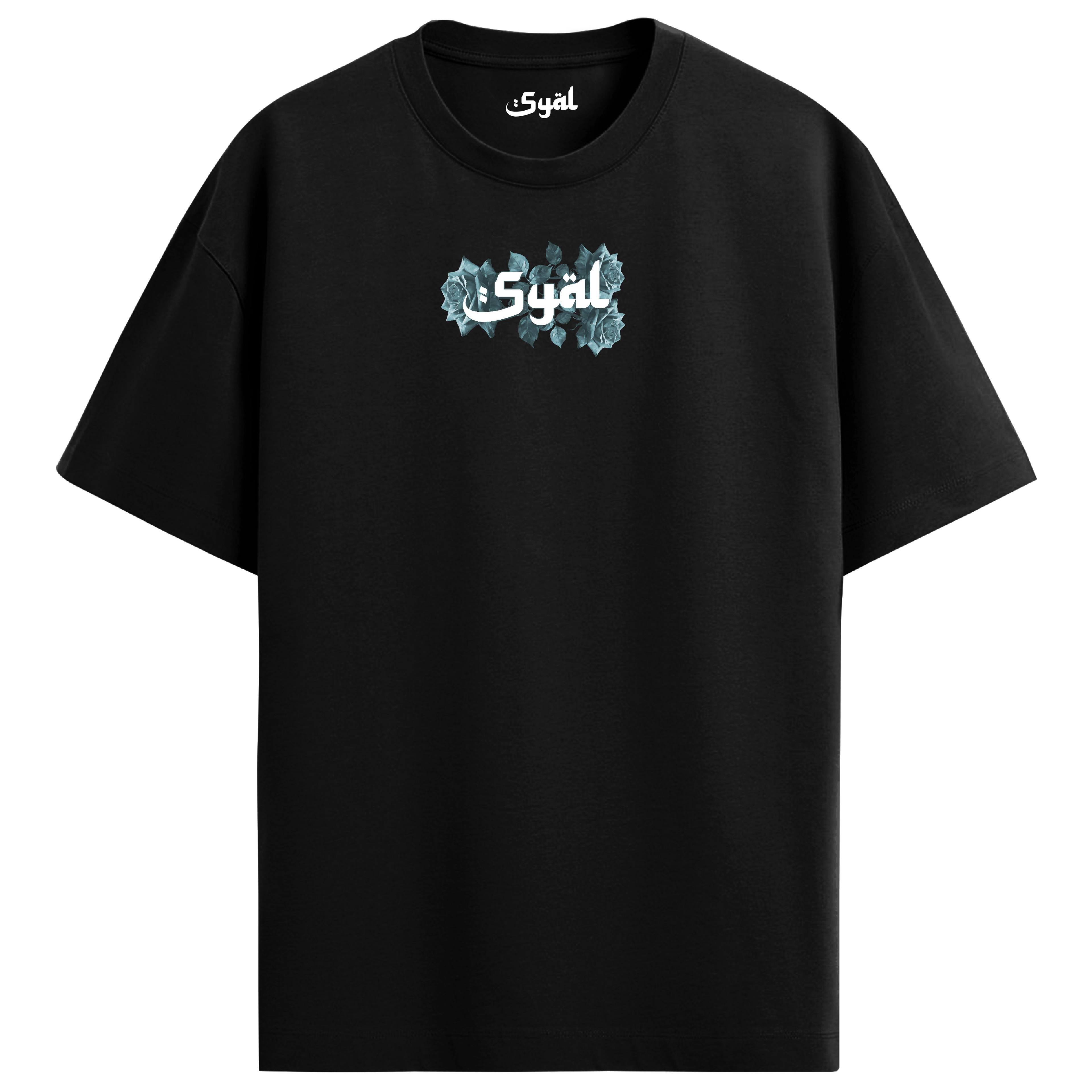 ROOTS BLACK OVERSIZED T-SHIRT