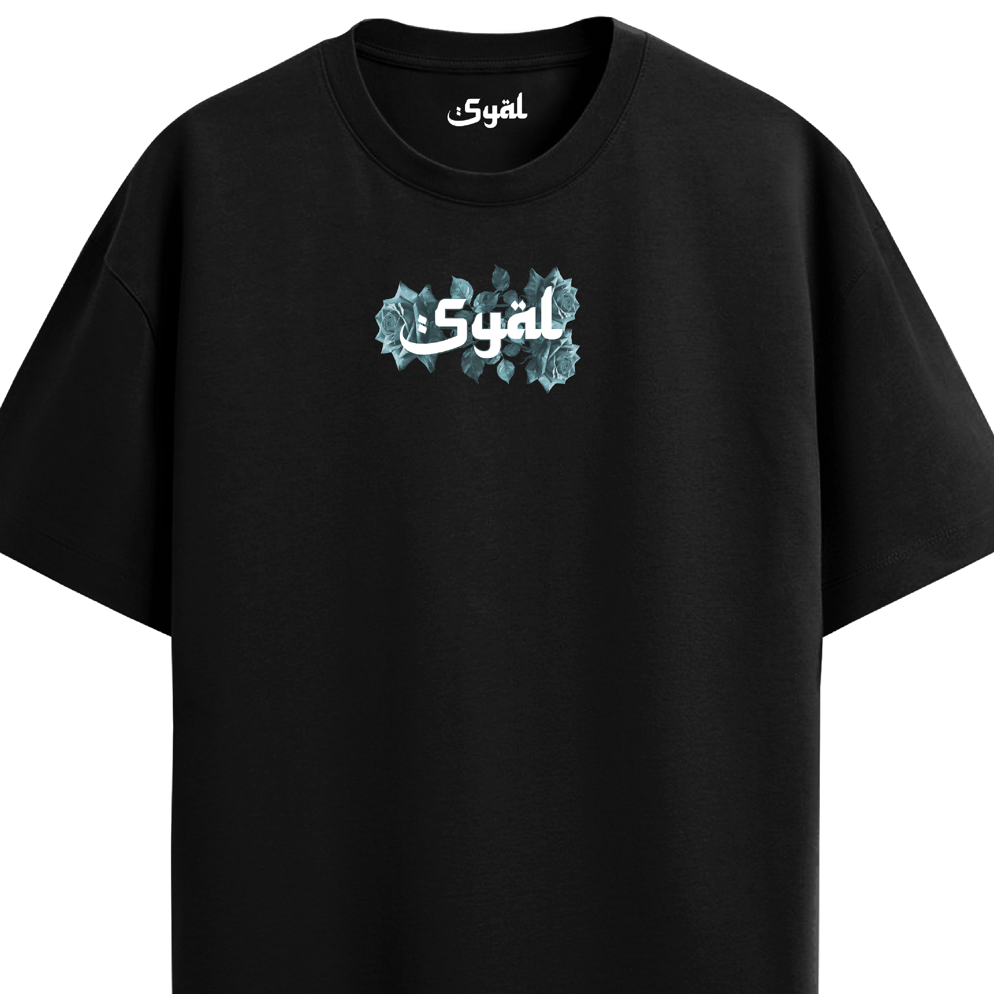 ROOTS BLACK OVERSIZED T-SHIRT