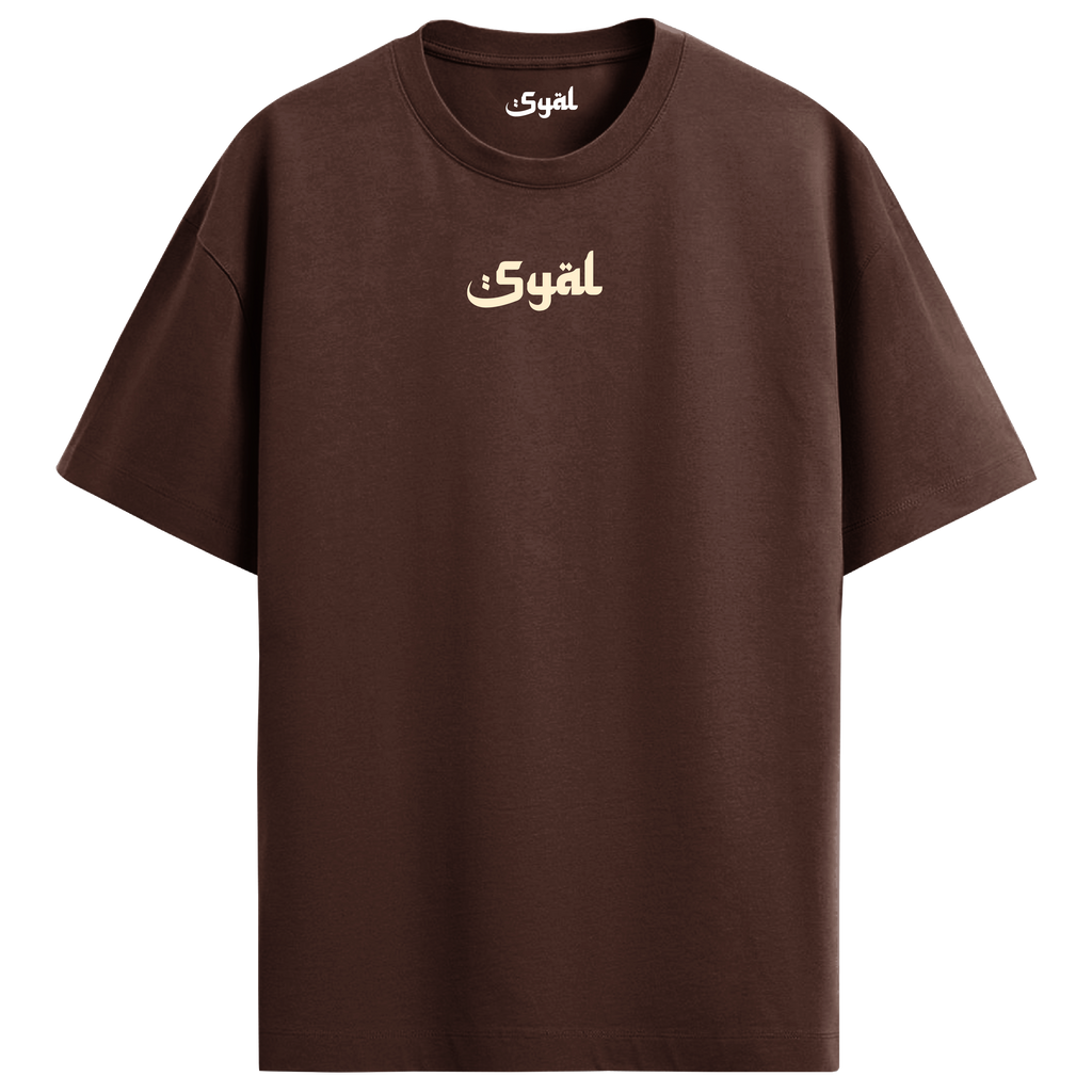 SACRED SOCIETY BROWN OVERSIZED T-SHIRT