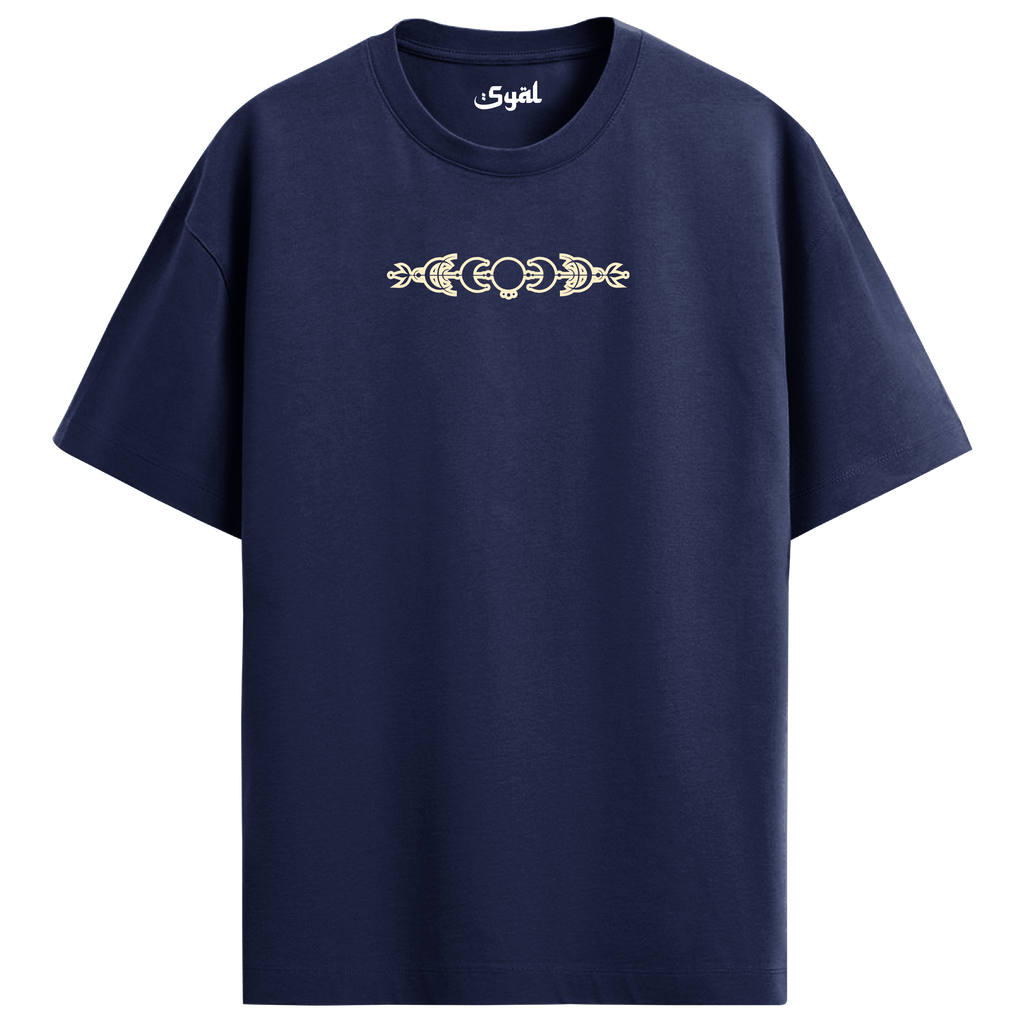 TIGER NAVY BLUE OVERSIZED T-SHIRT